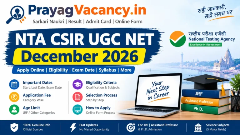 NTA CSIR UGC NET December Form 2026